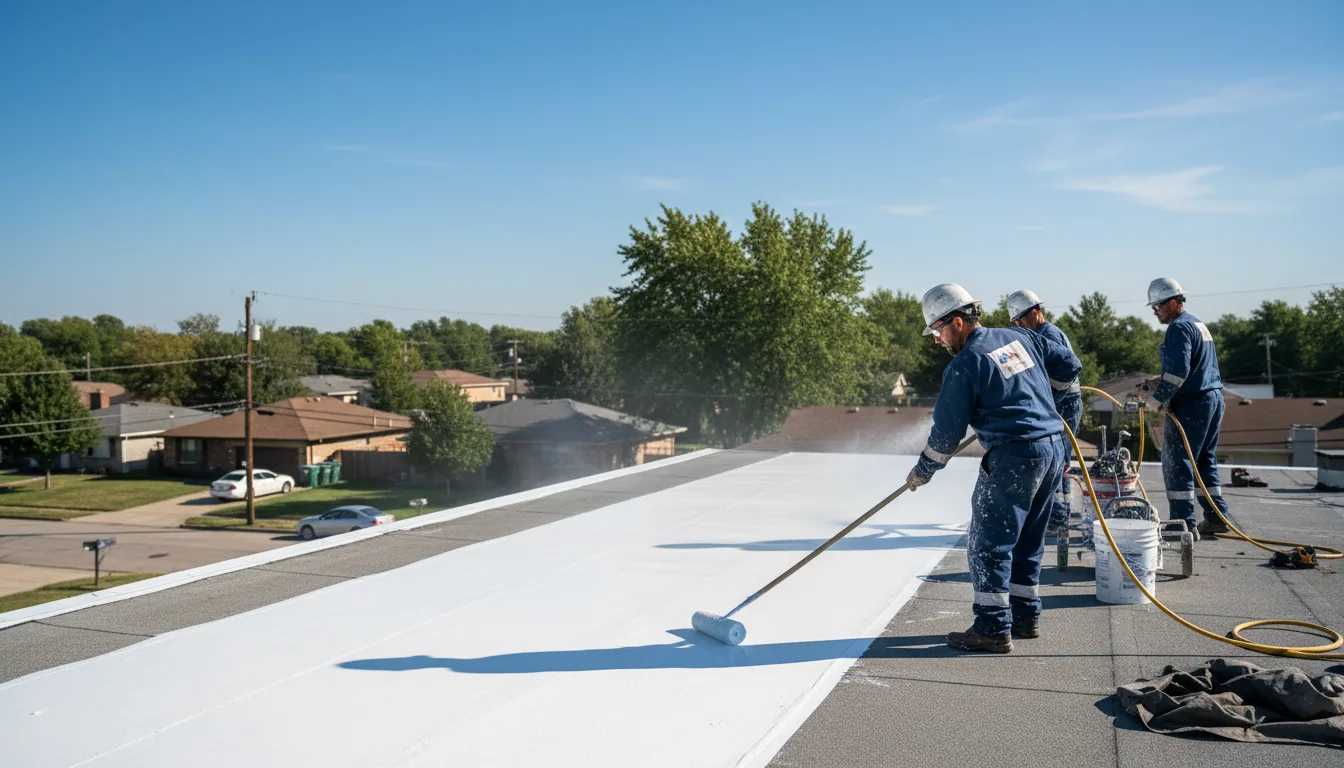 Commercial roof coating in Nixon, TX near me